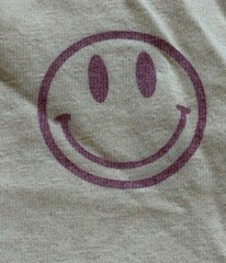 Beige Smiley “DO WHAT MAKES YOU HAPPY” Graphic Print T-Shirt XL Crew Neck SS