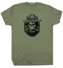 Sasquatch Smokey T Shirt The Bigfoot Bear Funny Camping Hiking Men Women Hiker
