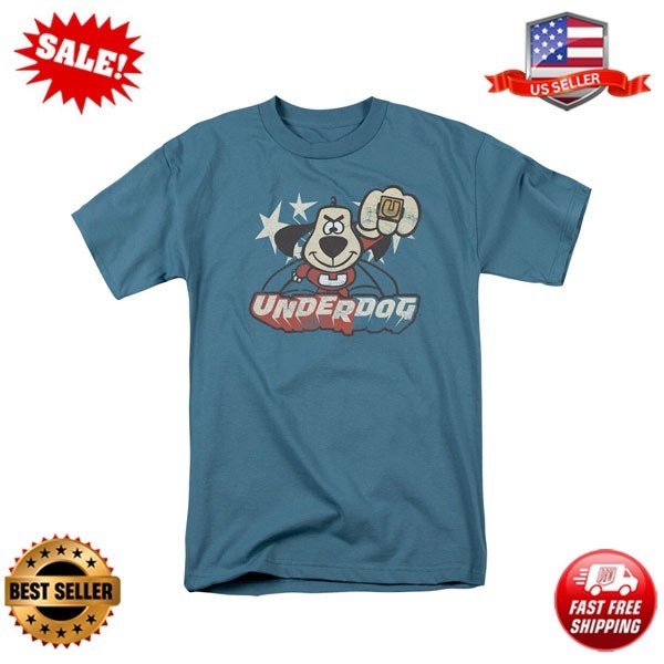 Underdog Flying Logo T Shirt Mens Licensed Cartoon Merchandise S-3XL