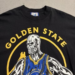 Warren Lotas Golden State Warriors Tee Mens Large Black Streetwear Graphic NBA