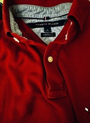 Tommy Hilfiger Men’s Classic Fit Crew Neck Logo T-Shirt Burgundy Sz M