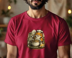 Chef Cat T-Shirt | Funny Cooking Cat Shirt | Cute Pasta Lover Tee | Retro Kitche