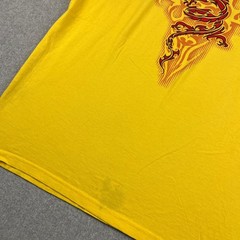 VTG Guardians of Paradise Dragon T Shirt Mens XL Yellow Graphic Tee AAA Y2K Surf