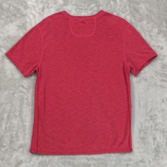 Tommy Bahama Mens T Shirt Large Red Islandzone Reversible Coolmax Tencel Modal