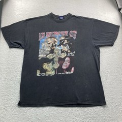 Vintage Tupac Biggie Smalls Aaliyah Lisa Lopez Rap Tee T Shirt Men XXL Black