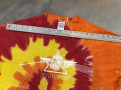 Vintage Y2K Pink Floyd Tie Dye Pigs On The Wing Band Shirt Port & Company Large