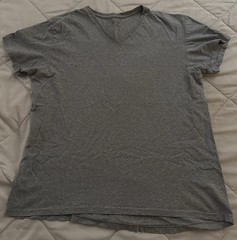RRL Double RL Ralph Lauren V-Neck T Shirt Size L Color Grey