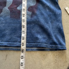 Delta Apparel Men’s XL Blue Cotton Knit Crew Neck USA Flag Bald Eagle T-Shirt