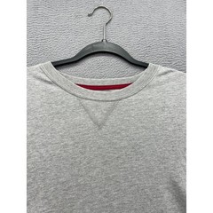 Cremieux Loungewear Shirt Mens Large Gray Long Sleeve Tee Crewneck V-Stitch NWT