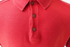 Tommy Bahama Men’s Red Regular T-Shirt 70% Silk with Collar Size L