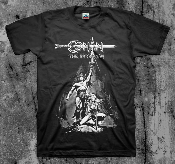 Conan The Barbarian T Shirt B/W