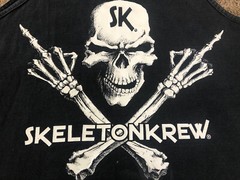 VTG.90’s SKELETON KREW Crossed Middle Finger Sega Mega ￼sleeveless Muscle Men L