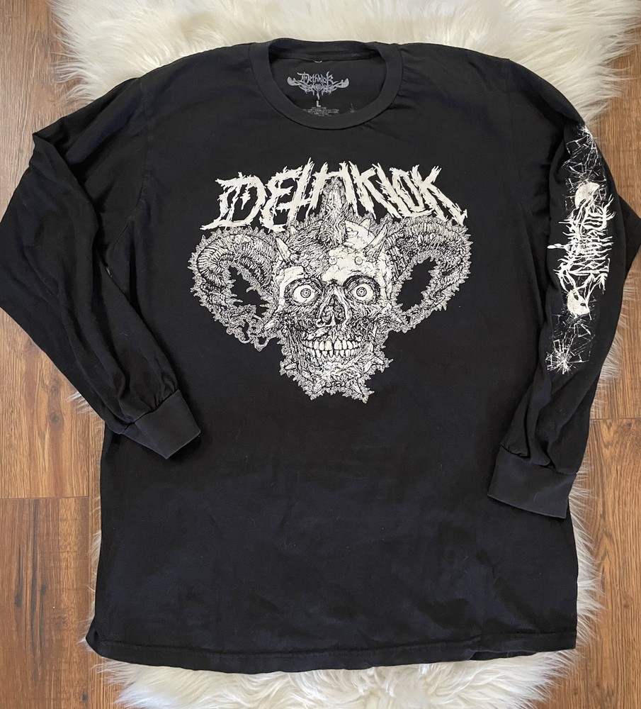 Dethklok Metalocalypse Adult Swim 2023 Tour Large Black Long Sleeve Shirt