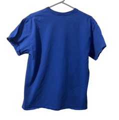 MV Sport Shirt Men Large Blue Lightweight Casual Graphic Short Sleeve Crew Neck