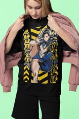Chun Li T-shirt Street Fighter vs King Of Fighters Snk Anime Gift Shirt All Size