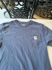 Carhartt Loose Fit Heavyweight Pocket T-Shirt in Navy