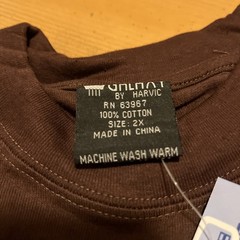 GALAXY mens NWT solid Brown TEE SHIRT Short Sleeve size 2X