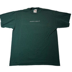 Vintage Y2K Newburyport Massachusetts Spellout T Shirt TULTEX Size XL Green