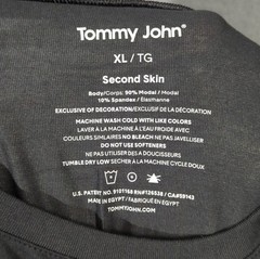 Tommy John Second Skin Undershirt Men’s XL Black Modal Blend NWT