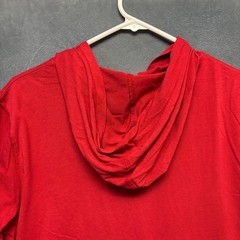 NFL Team Apparel San Francisco 49ers Red Hooded Graphic Tee Mens Medium Athletic