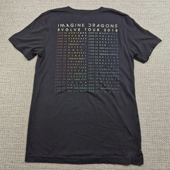Imagine Dragons Shirt Mens Medium Black Evolve Tour 2018 Graphic Band Tee