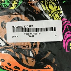 SUPREME Molotov Kid T-SHIRT Black Size Medium Box Logo Mark Gonzales ANDY HOWELL