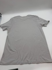 Unisex VOTE T-shirt light gray XL w/red heart and VOTE graphic repeat in blue