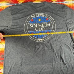 PING Shirt Mens Large Gray Solheim Cup Finca Cortesin Golf Graphic Tee Crewneck