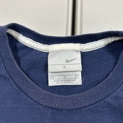 Vintage y2k Nike Mini Swoosh Embroidered Graphic Shirt Men’s Size Large Blue
