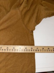 Carhartt Shirt Mens XXL Brown Cotton Spell Out Arm Graphic Work Wear Classic