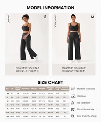 Wide Leg Yoga Pants for Women Tummy Control High Waist Straight Leg Leggings …