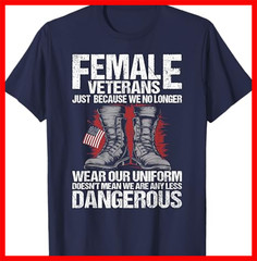 Proud Female Veteran Veteran Day T-shirt NAVY248