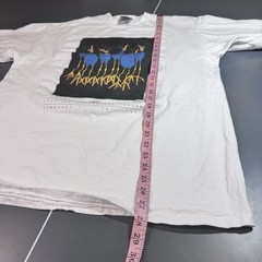 Vintage 90s Boca Museum Art Festival T Shirt Birds White 1993 Todd Warner XL