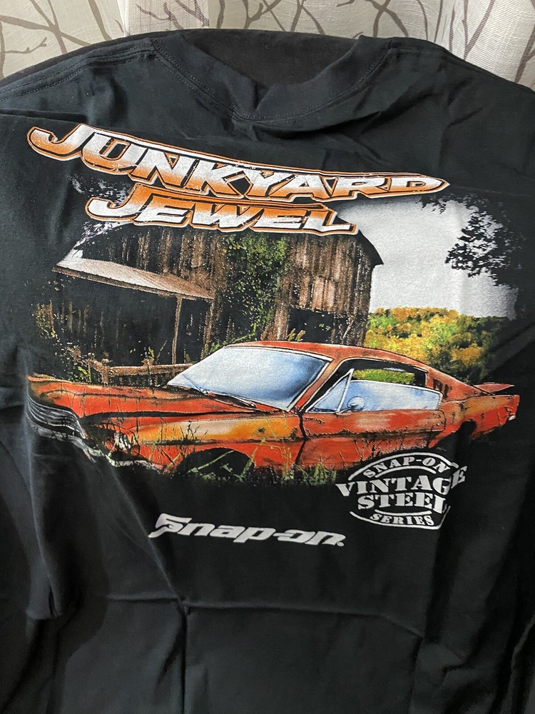SNAP-ON Junkyard Jewel Car Vintage Men 2XL Black Steel Graphic T-shirt