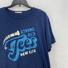 Marine Layer Graphic T-Shirt Mens 2XL Blue Recycled Sustainable Nautical Preppy