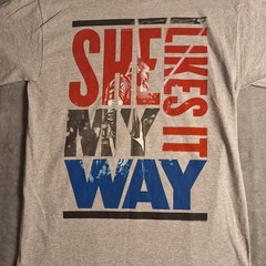 Usher #URXTOUR “She Likes it My Way” Gray Tour T-Shirt Size Medium Deadstock