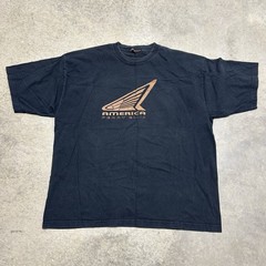 Vintage Y2K America Perry Ellis T-Shirt Black No Size