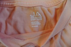 Orange John Ashford Men’s X-Large Tagless Easy Care T-Shirt Cotton Short Sleeve
