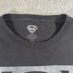 SUPERMAN ORIGINAL LOGO Men’s T SHIRT BLACK TEE OFFICIAL ITEM Small