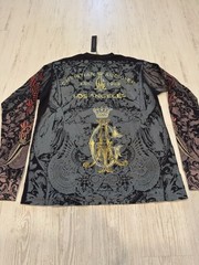 Christian Audigier — “Skull & Roses” Y2K Graphic Long sleeve Thermal — Size M