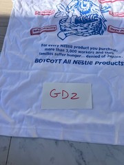 BOYCOTT NESTLE T-Shirt Anti-Fascist Political Activist Tee SZ M gd2