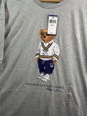 Polo Ralph Lauren Gray Polo Bear RLTC Tennis Short Sleeve T Shirt Men’s 2XB