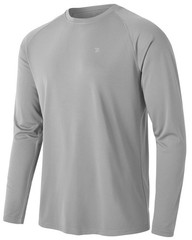 Men’s Hiking Shirts Waterproof Dry Fit Athletic T-Shirts SPF Long Sleeve Safa…