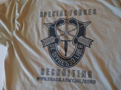 Zorrel US Army Special Forces Shirt Large L Bragg SORB Military Recruiting Tan