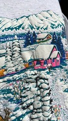 Vintage 90’s Oneita Winter Snow Scene Single Stitch Tee.🔥