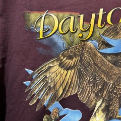 3D Emblem Daytona Bike Week 1996 T Shirt XL Double Sided Eagle Crocodile Chopper
