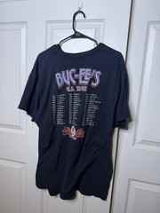 Vintage buc-ee’s Men’s XL Black Tour Graphic Logo Double-Sided Cotton