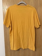 Dockers Men’s L Regular Yellow Solid Crew Neck Short Sleeve Pocket Logo Tee