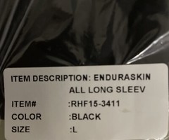 Redhead Enduraskin Base Layer Mens Shirt Sz L Black W/ AXE Technology For Odor