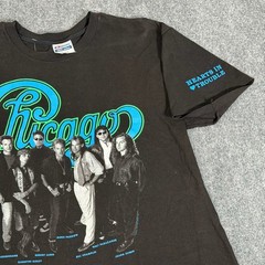 Vintage 90s Chicago Hearts In Trouble 1990 Tour T Shirt Music Band Tee Size XL